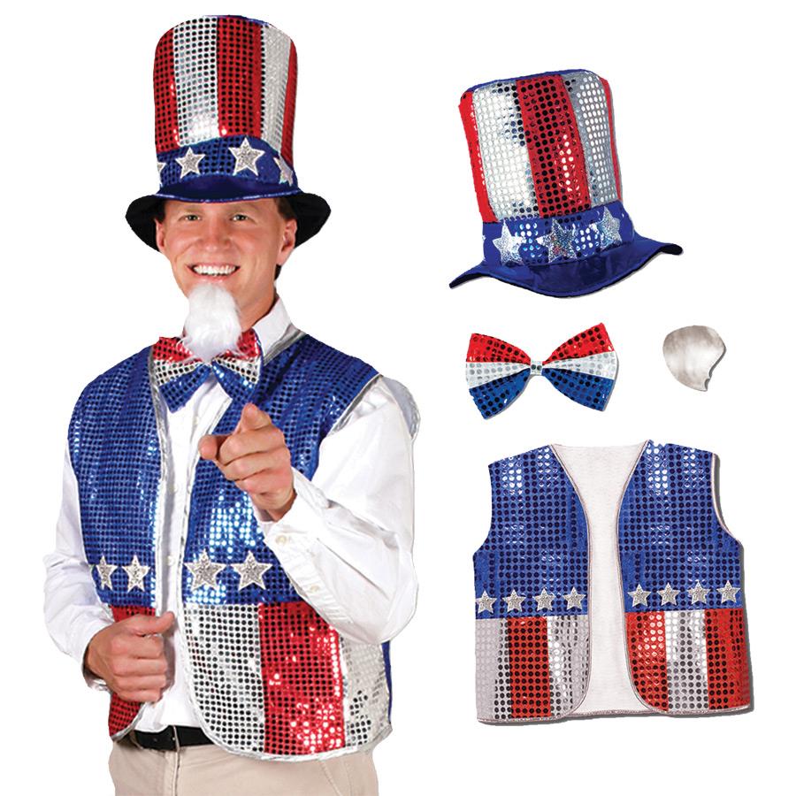 Uncle Sam Adult Costume Set