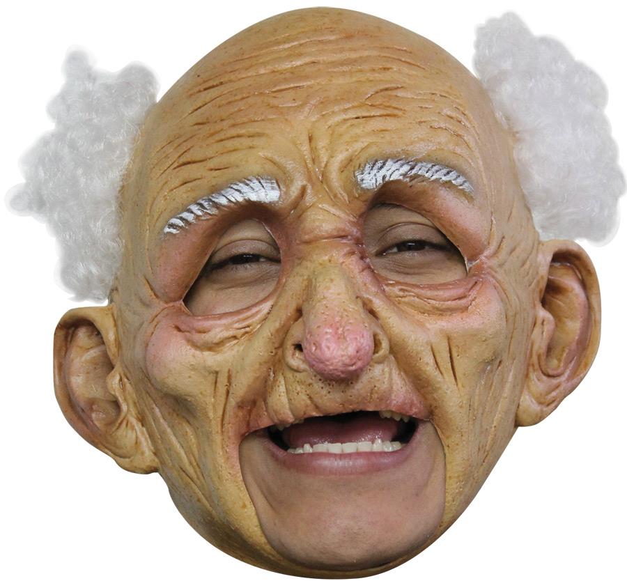 Old Man Deluxe Chinless Latex Adult Mask