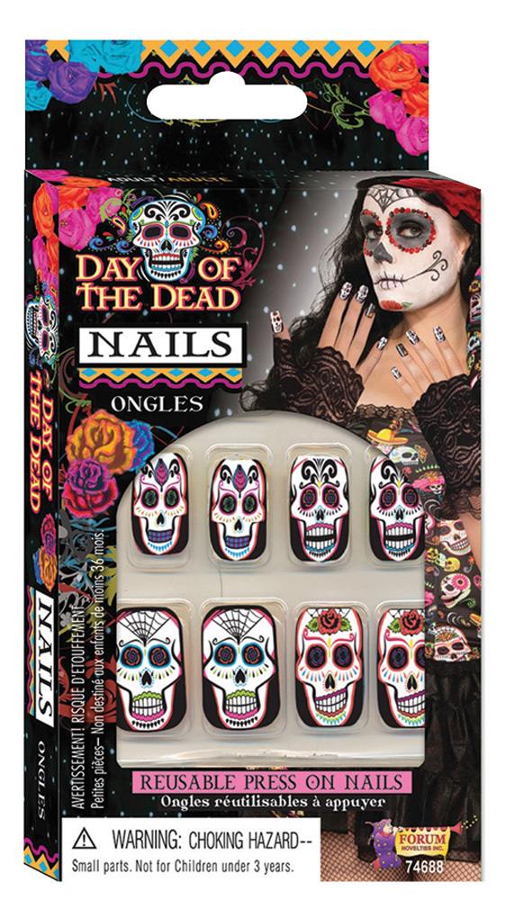 Day of the Dead Nails Adult Costume Accessory