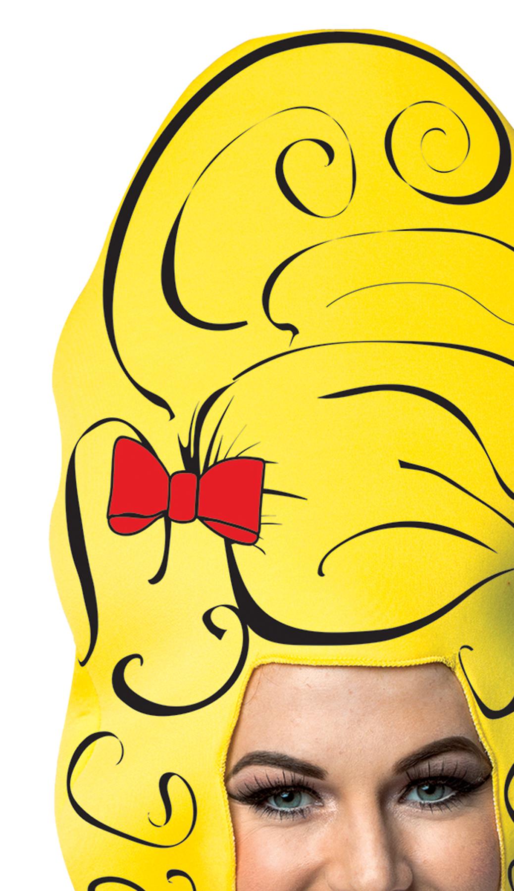 Comic Beehive Yellow Adult Wig