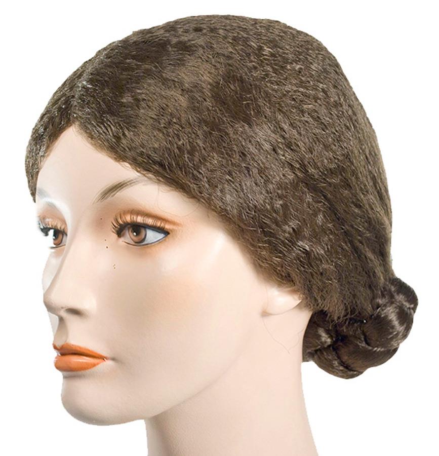 Old Lady Special Bargain Brown Adult Wig