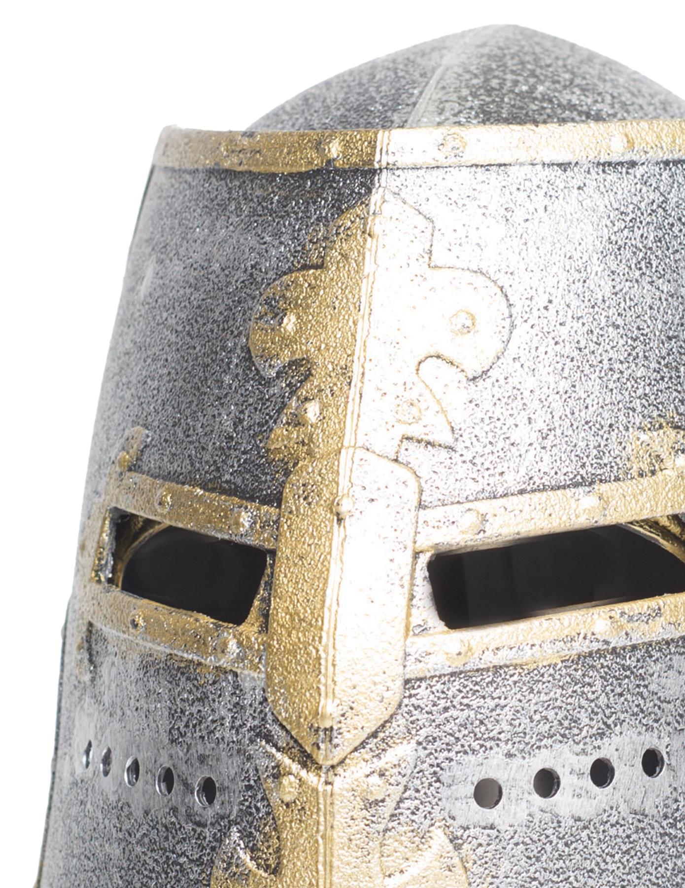 Knight Box Helmet Silver Adult Costume Accessory