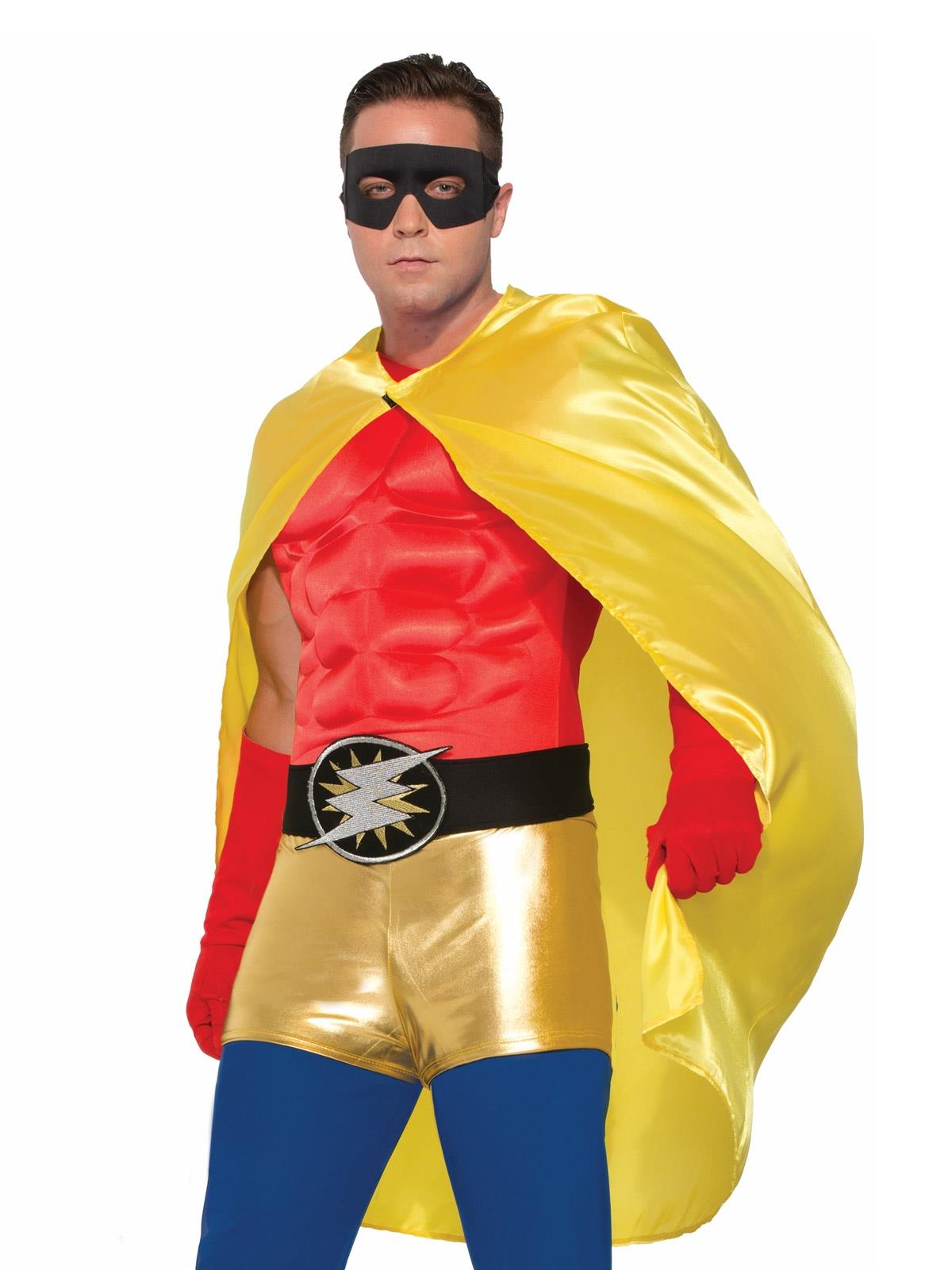 Superhero Yellow Adult Cape