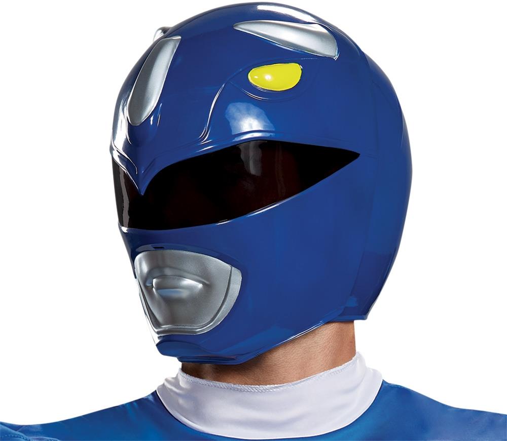 Mighty Morphin' Power Rangers Blue Ranger Helmet Adult Costume ...
