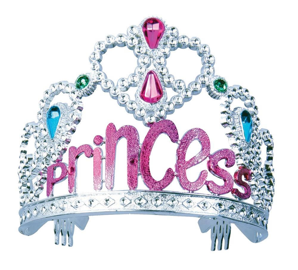 Princess Silver Pink Tiara Child Costume Accessory