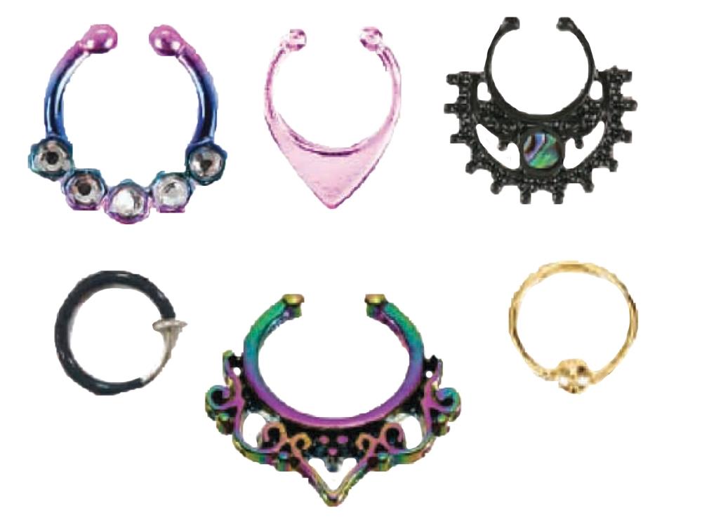 Steampunk Body Jewellery 6 Piece Set Adult Costume Accessory