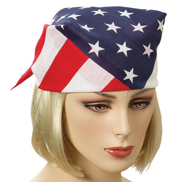 American Flag Bandana Adult Costume Accessory