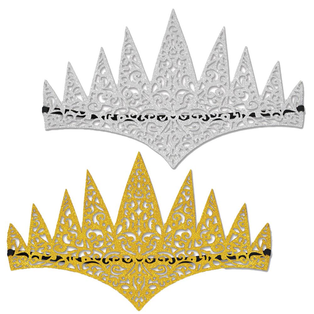 Glitter Foam Tiaras Adult Costume Accessory