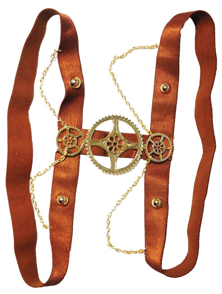 Steampunk Gear Tier Chain Garter Adult Costume Accessory