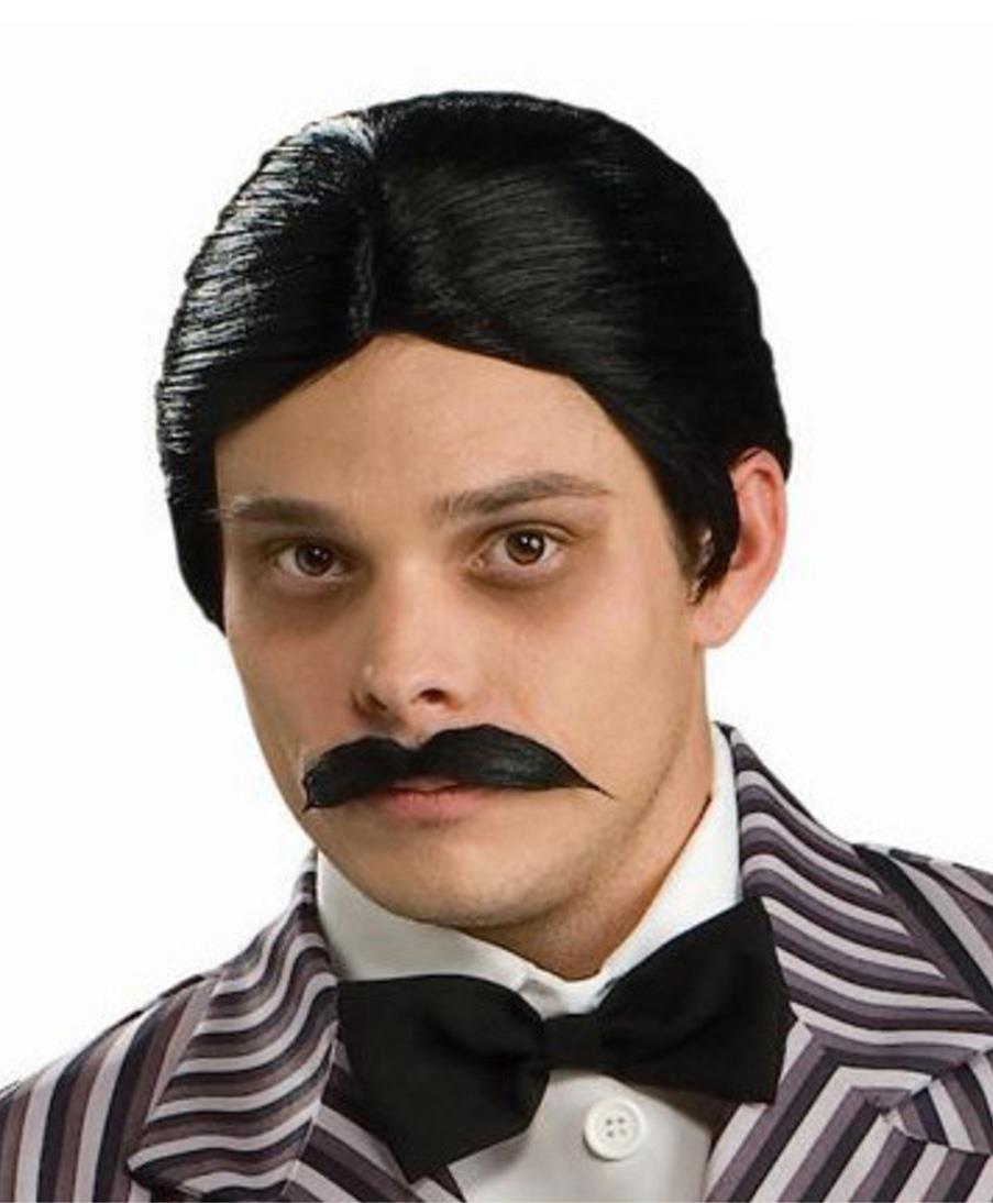 The Addams Family Gomez Wig and Moustache Adult Accessory Set