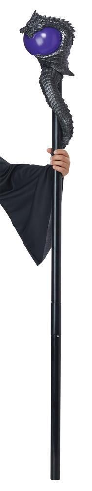Black and Purple Dragon Staff Adult Costume Accessory