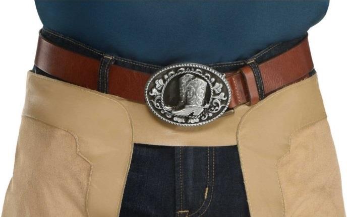 Western Belt Buckle Adult Costume Accessory