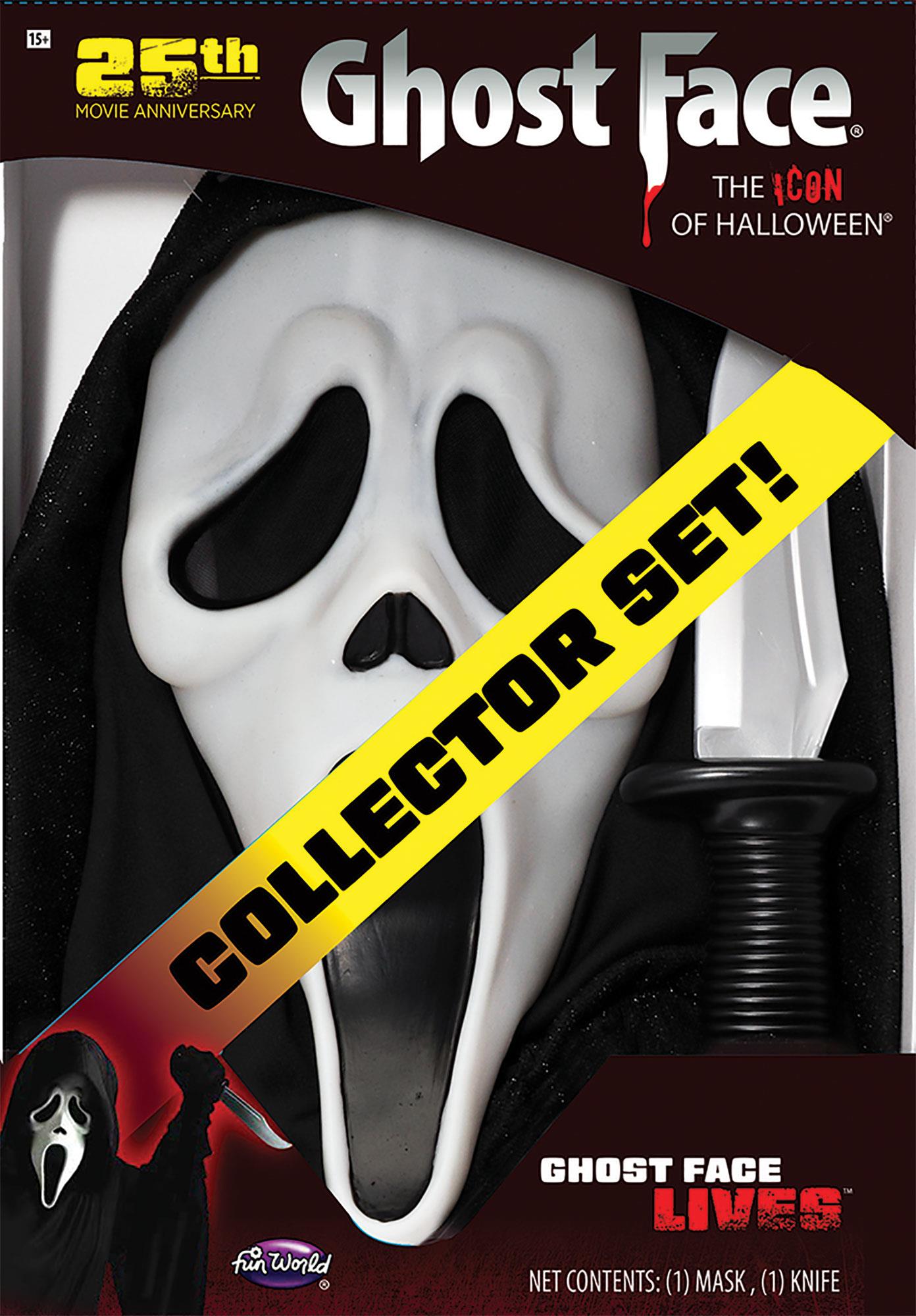 Scream Ghost Face 25th Anniversary Box Set Adult Costume Kit
