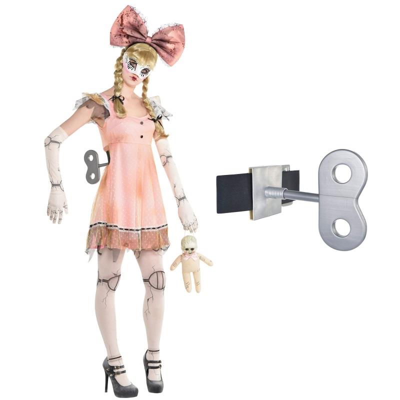 Creepy Doll Wind Up Key Adult Costume Accessory