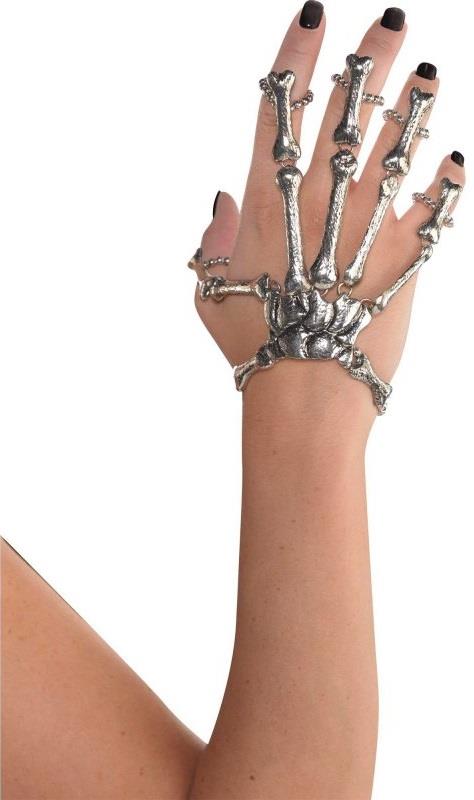 Skeleton Hand Bone Bracelet Adult Costume Accessory