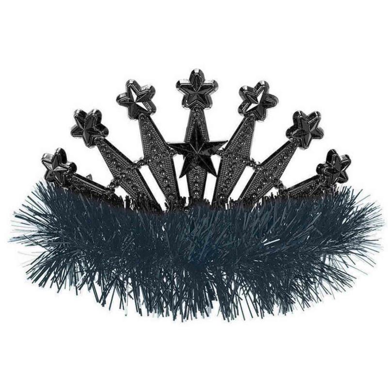 Black Star Tiara With Tinsel