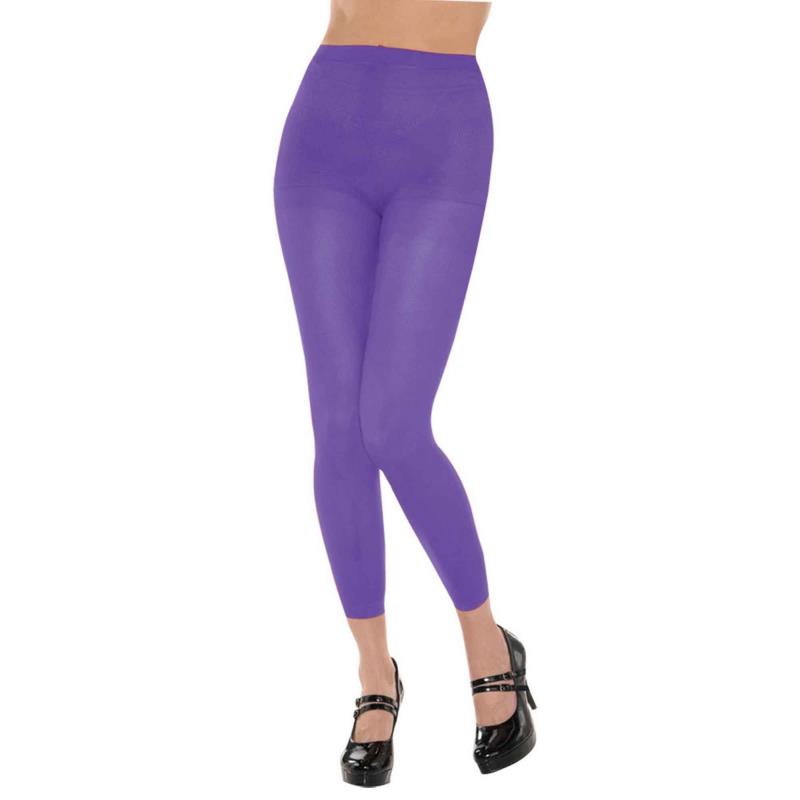 Purple Footless Adult Tights