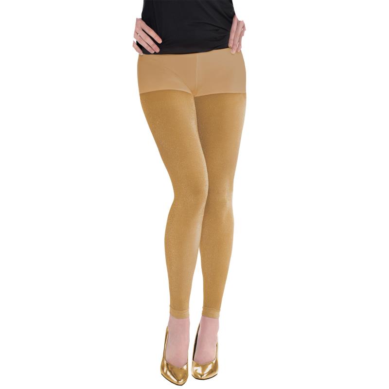 Gold Footless Adult Tights