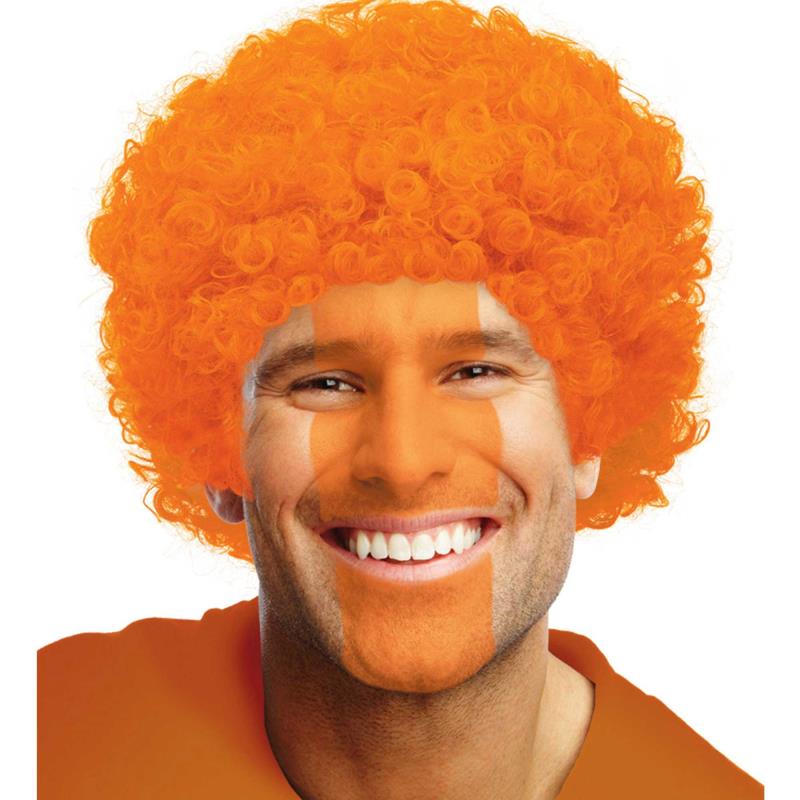 Curly Adult Wig Orange