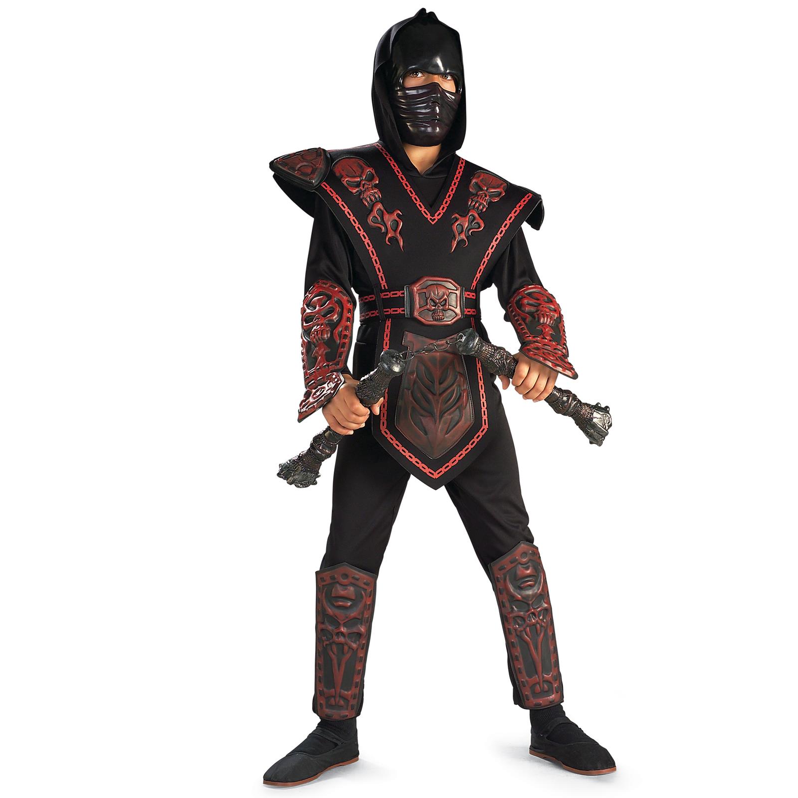 Red Skull Ninja Deluxe Child Costume Medium