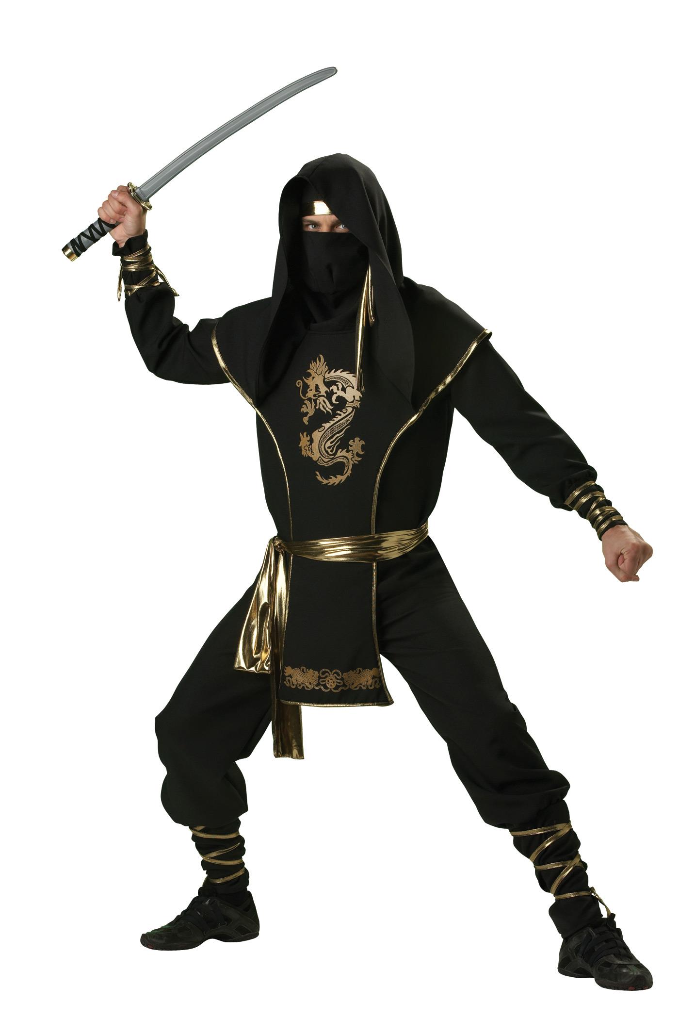 Ninja Warrior Elite Collection Adult Costume Large