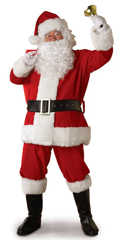 Regal Deluxe Plush Santa Suit Adult Costume Standard