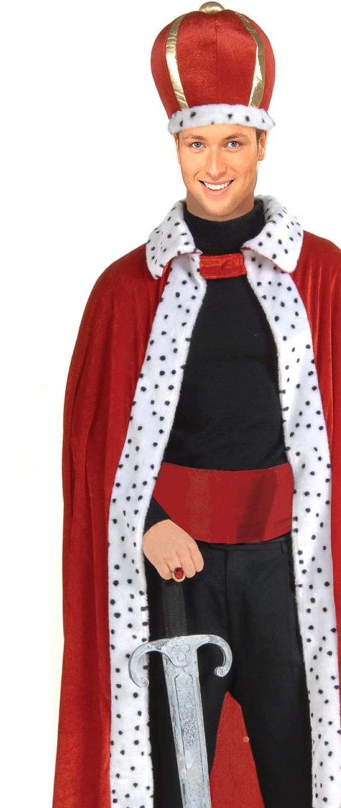 King Robe & Crown Red Adult Costume Kit - Costumes.com.au