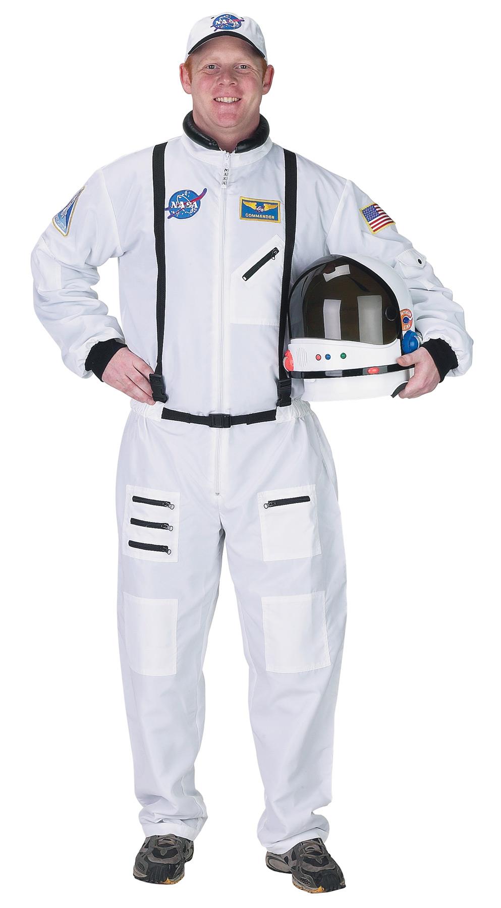 NASA Astronaut White Adult Costume Large