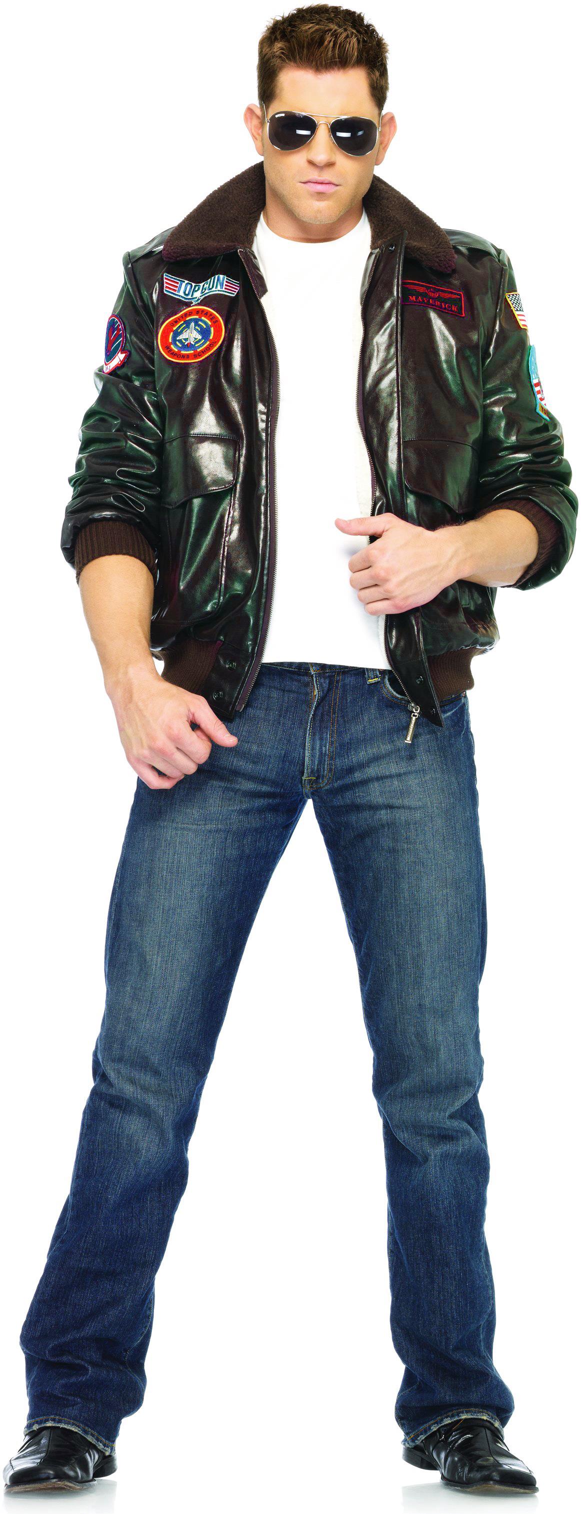 Top Gun Bomber Jacket Adult Costume Large