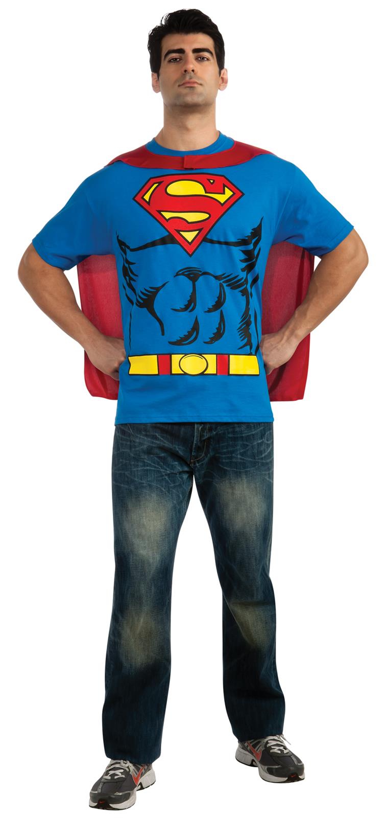 Superman T-Shirt Adult Costume Kit XL