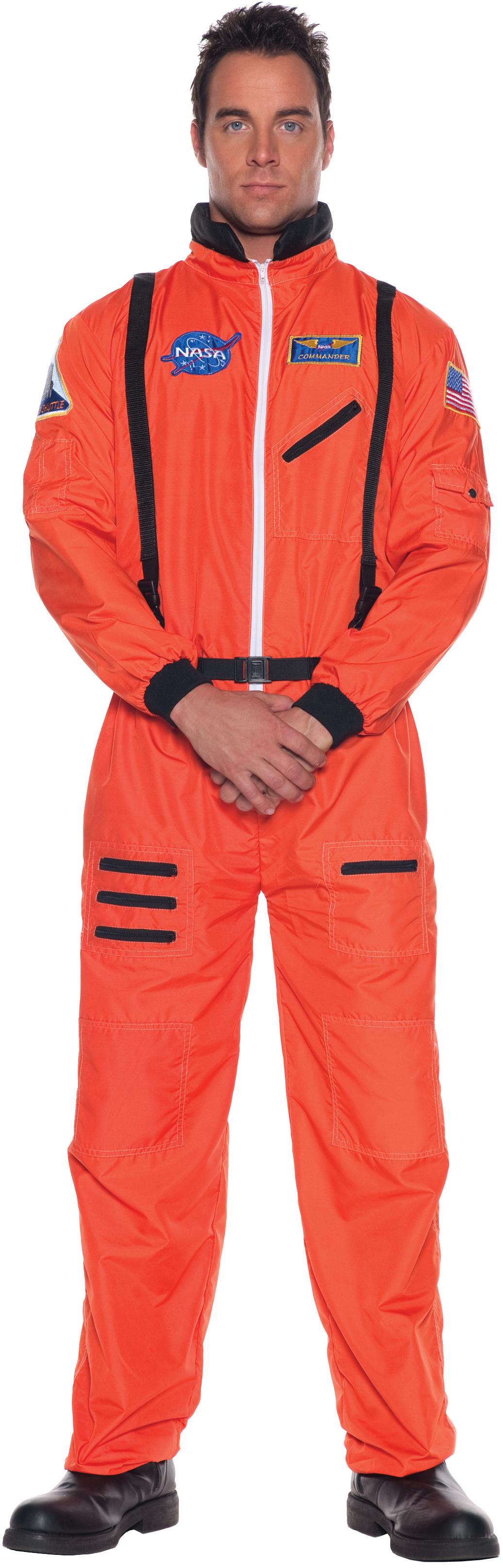Astronaut Orange Adult Plus Costume