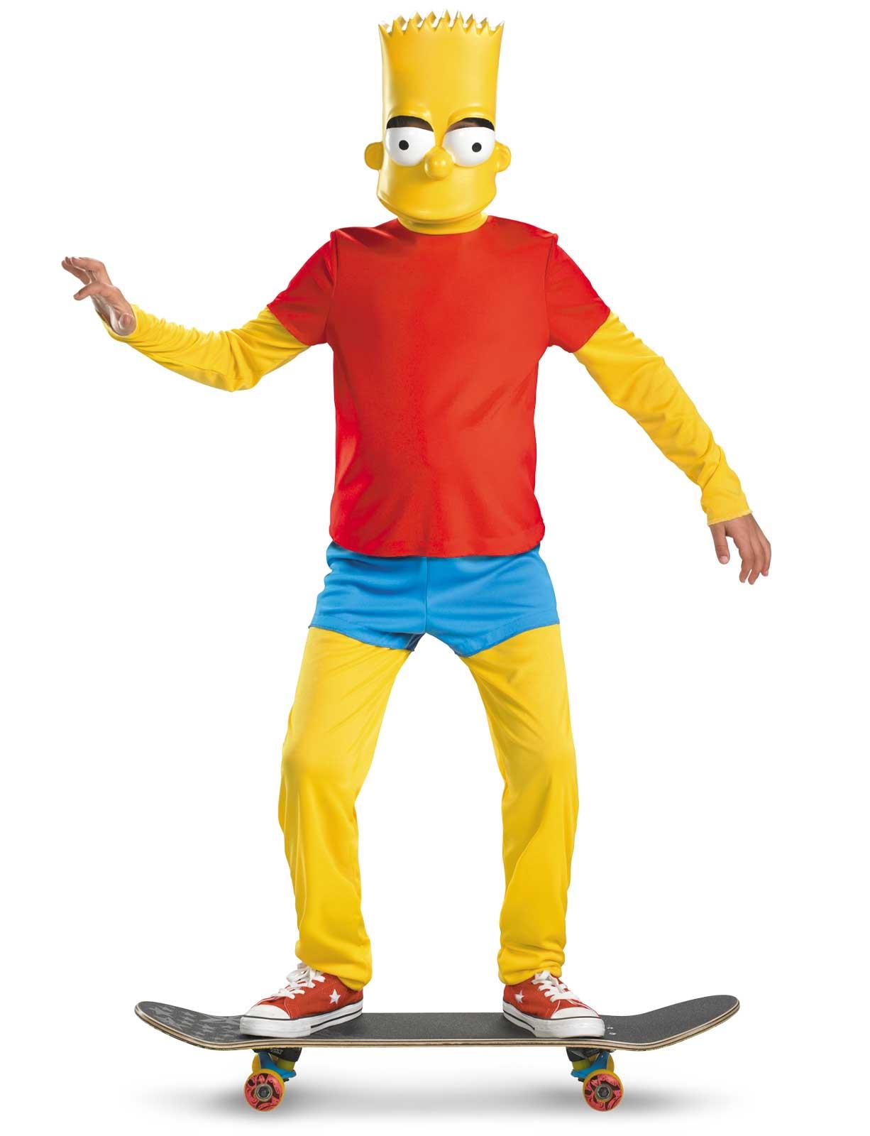 The Simpsons Bart Simpson Deluxe Child Costume Medium