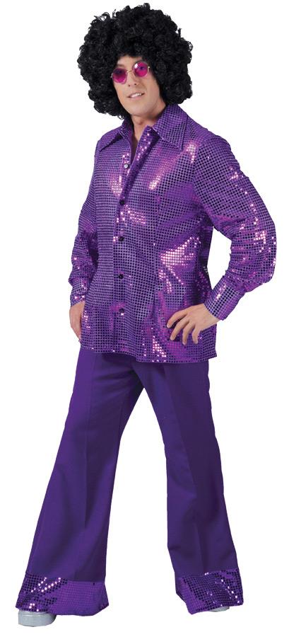 Disco Pants Purple Adult Costume Accessory Large