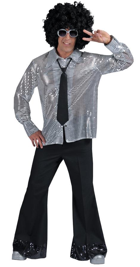 Disco Pants Black Adult Costume Accessory Large
