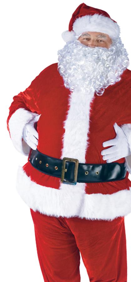 Complete Velour Santa Suit Adult Plus Costume