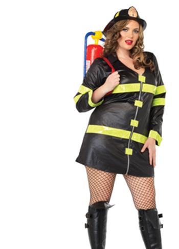 Fire Woman Adult Plus Costume