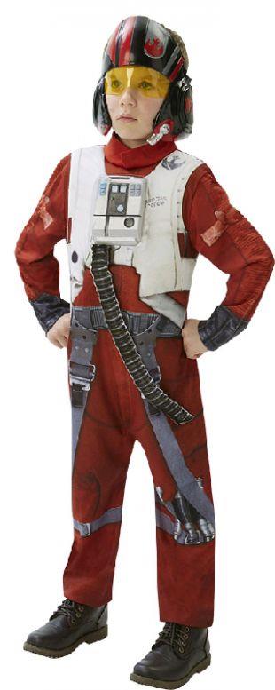 Star Wars Episode 7 Poe Dameron X-Wing Fighter Deluxe Tween Costume