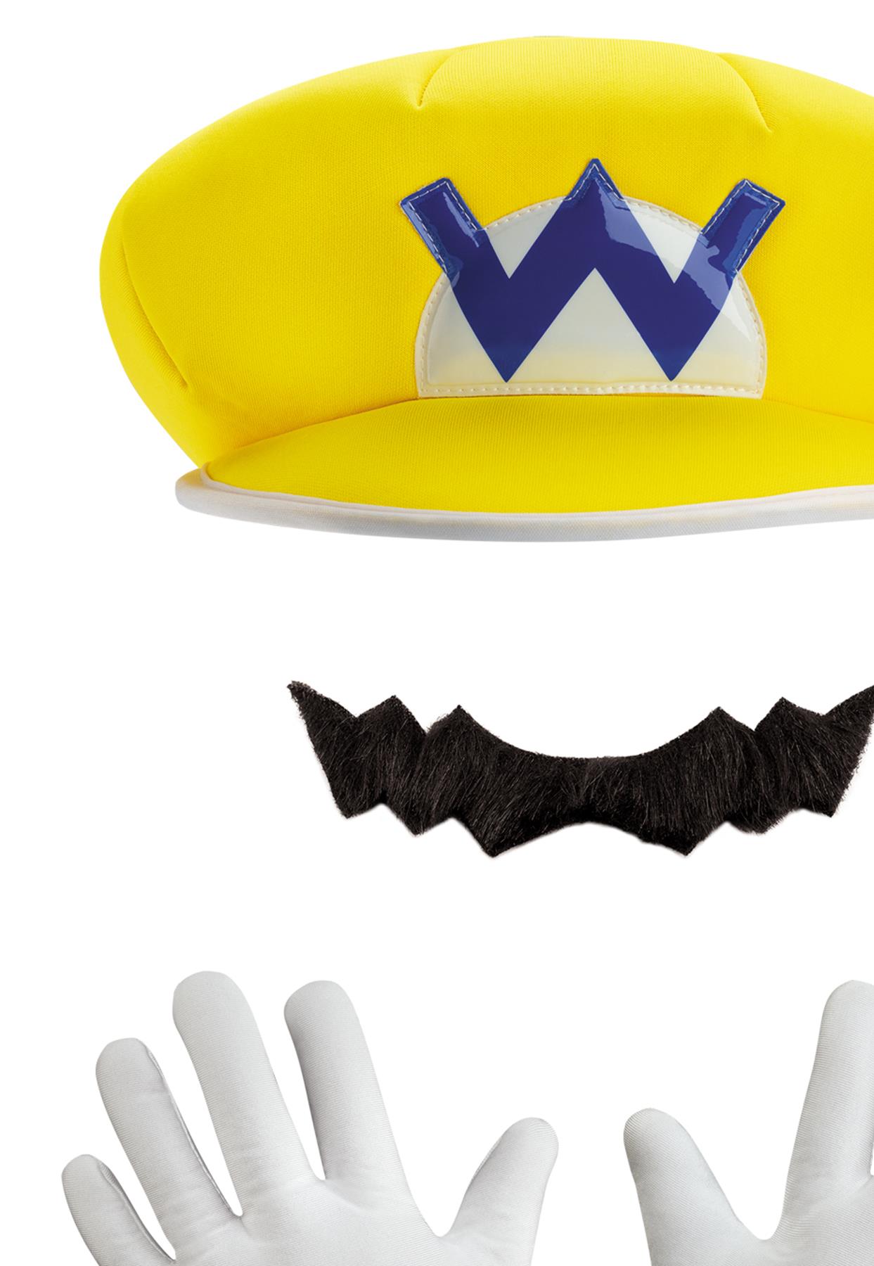 Super Mario Bros. Wario Adult Costume Kit