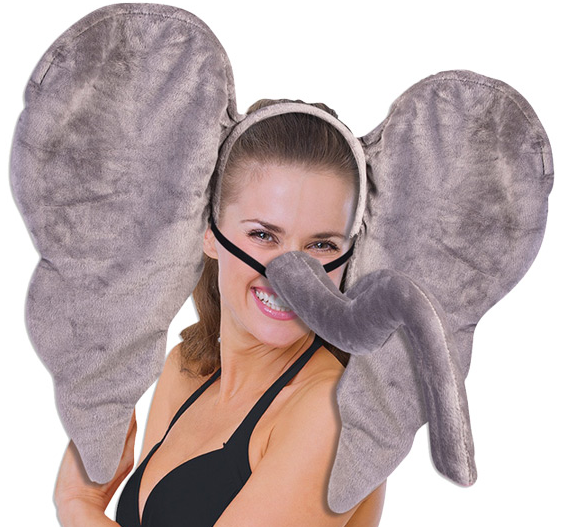 Elephant Jumbo Adult Costume Kit