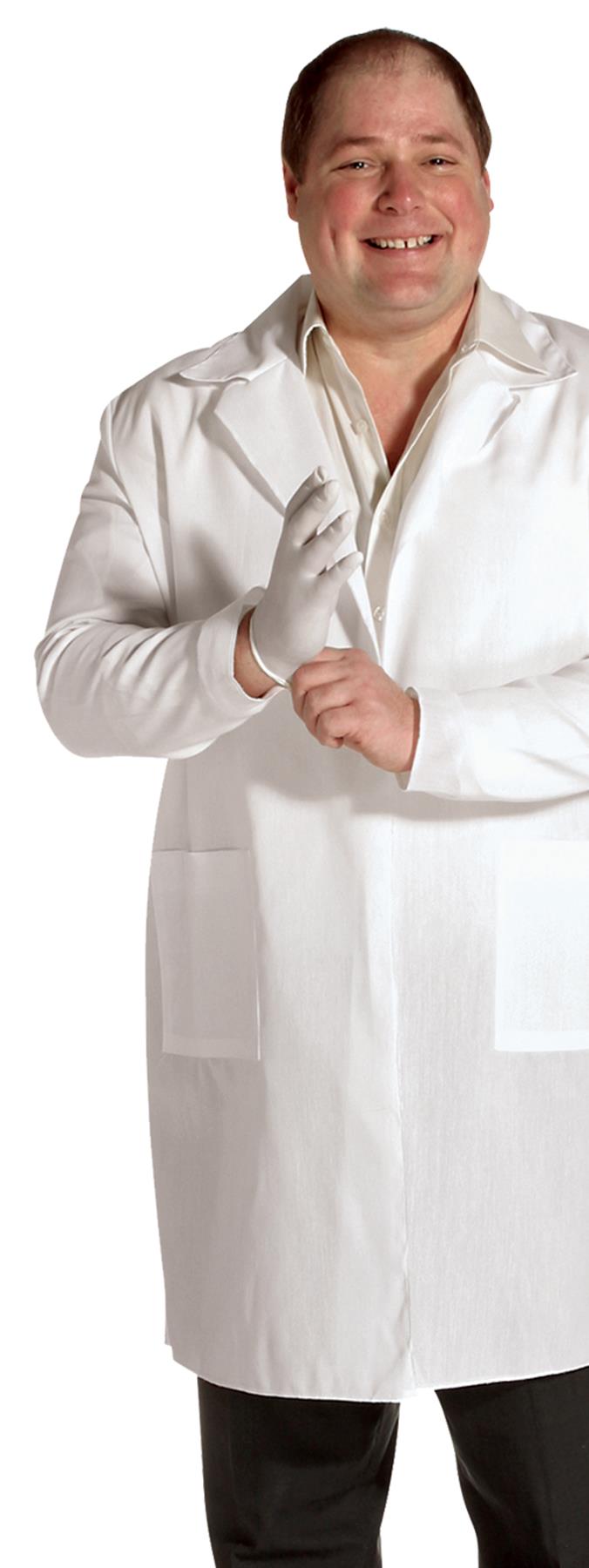 White Lab Incostume Plain White Lab Coat Adult Plus Costume - Costumes.com.au