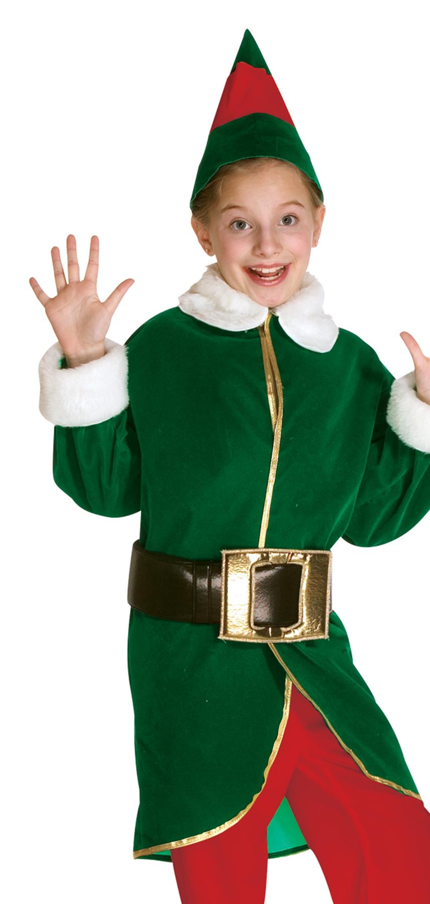 Elf Green Red Child Costume