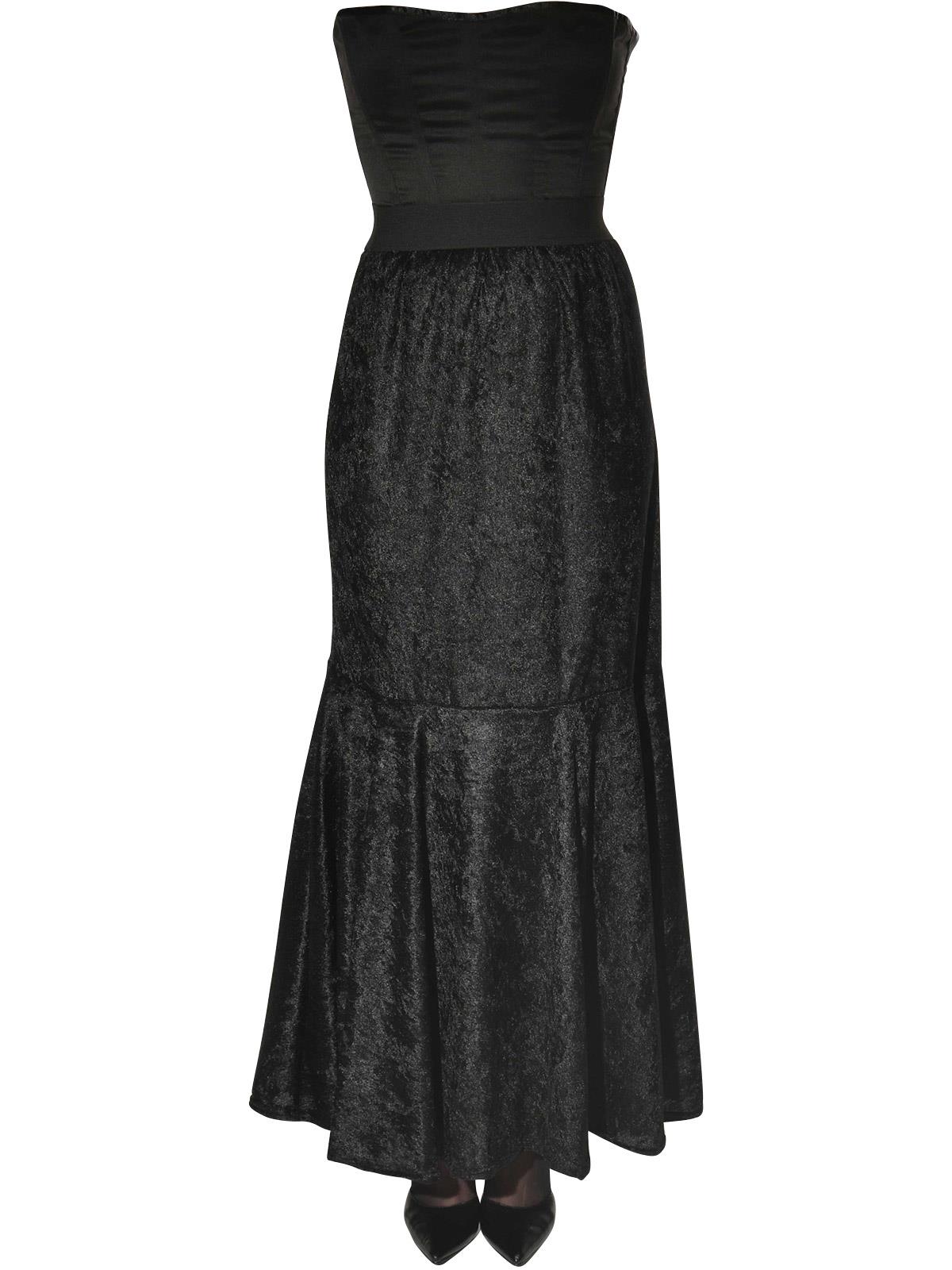 Black Witch Velvet Mermaid Skirt Adult Costume Accessory