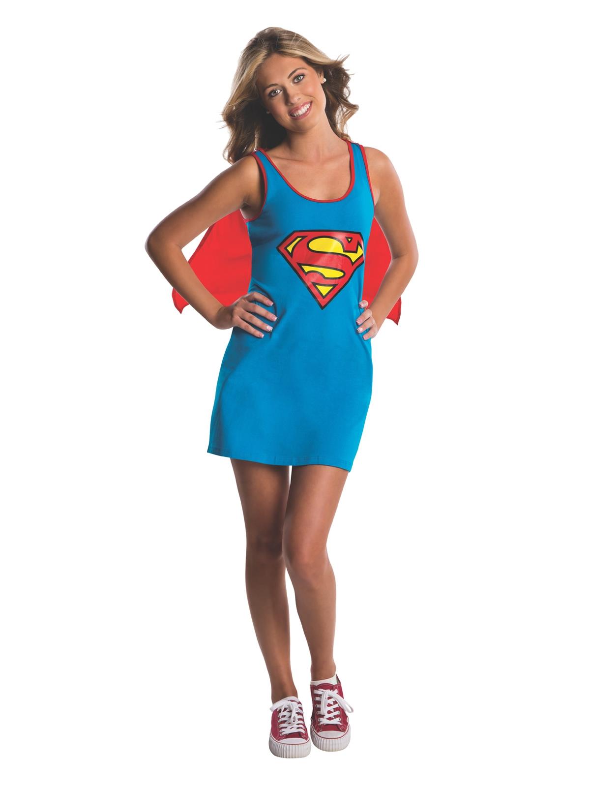 Supergirl Tank Dress Teen Costume Small
