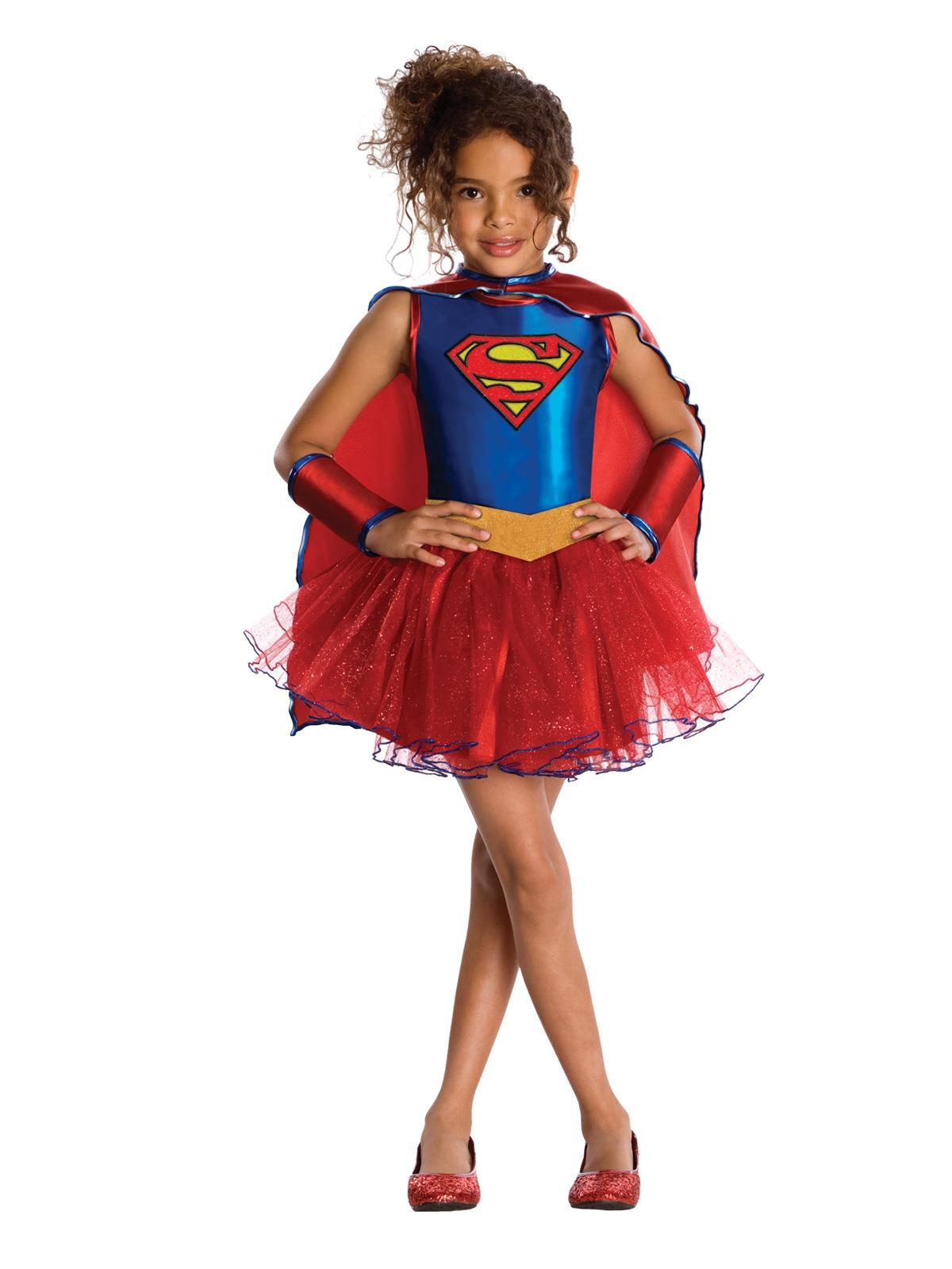 Supergirl Tutu Dress Child Costume 4-6