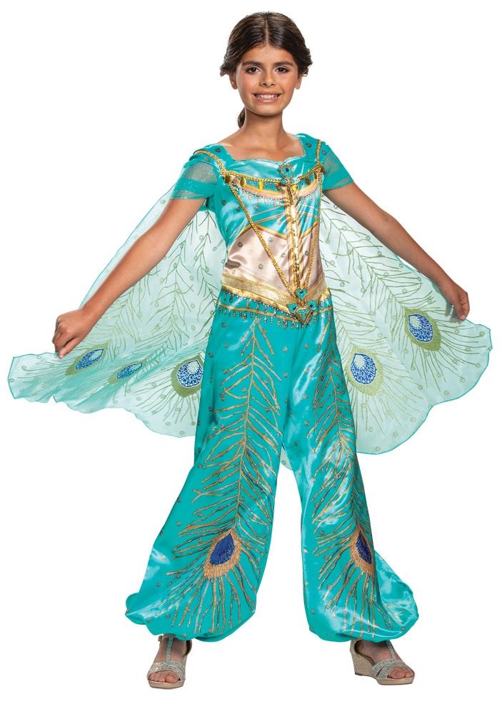 Aladdin Movie Jasmine Teal Deluxe Child Costume