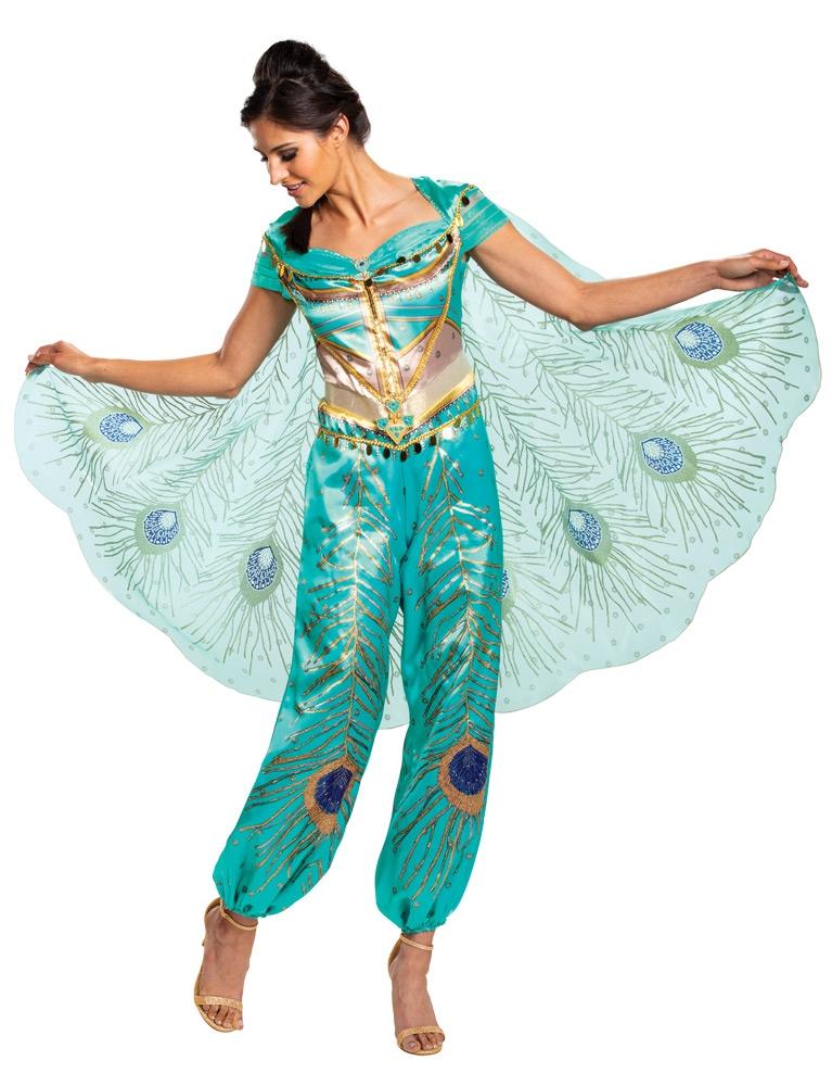 Aladdin Movie Jasmine Teal Deluxe Adult Costume