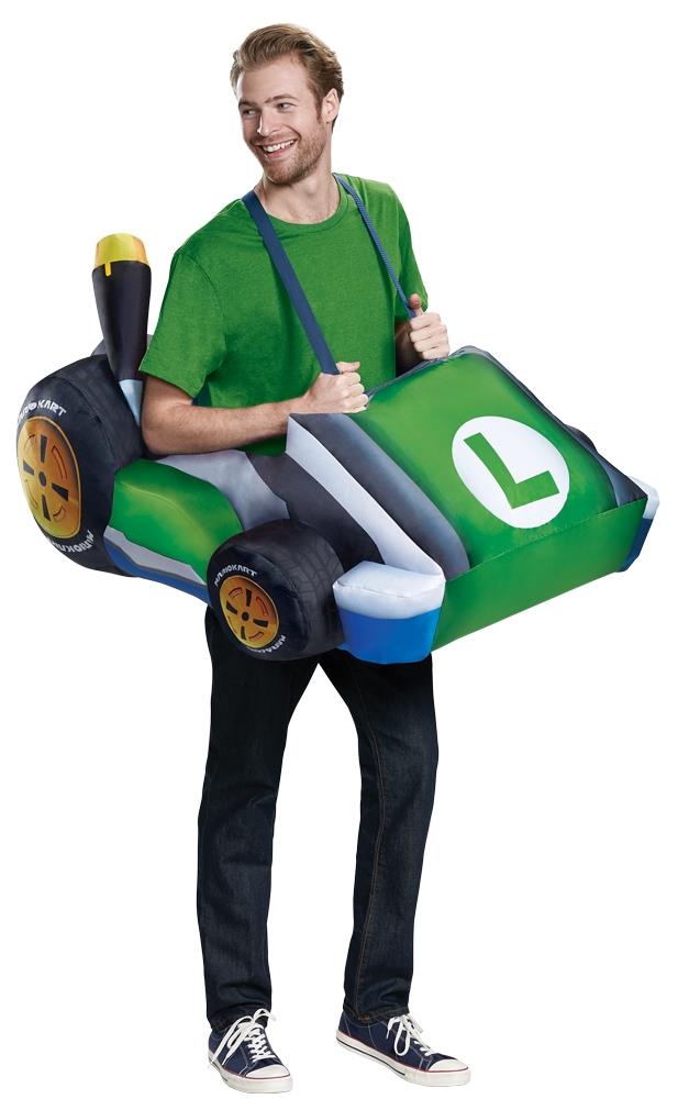Mario Kart Inflatable Luigi Adult Costume