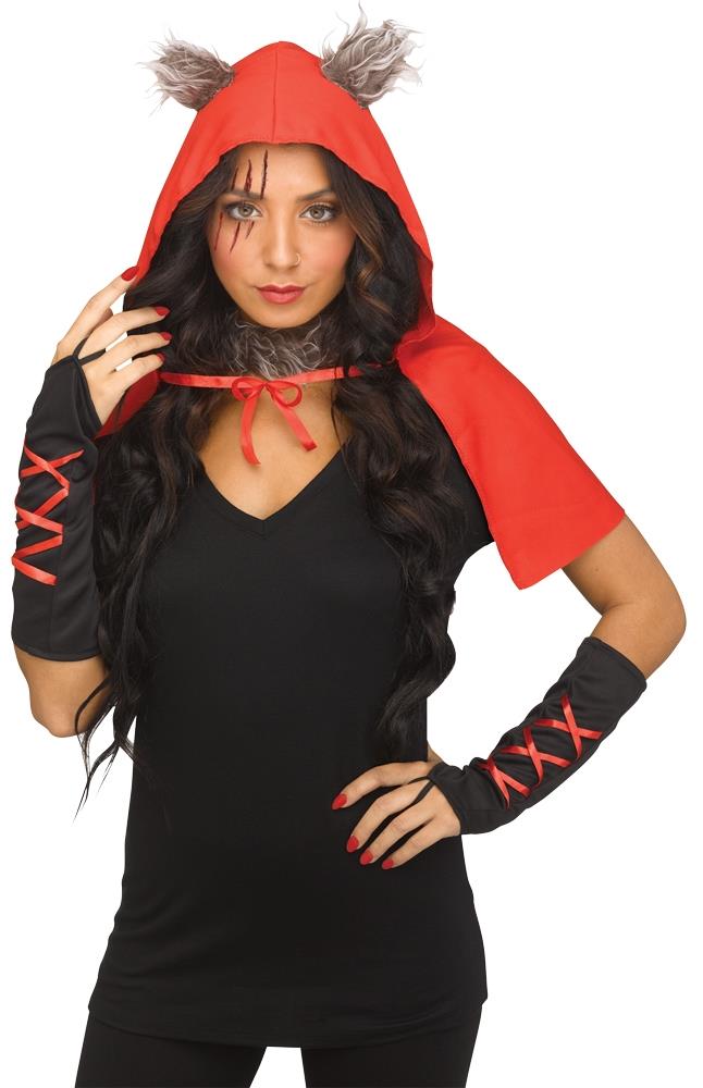 Edgy Red Riding Hood Instant Adult Costume Kit | Costumes starting with ...