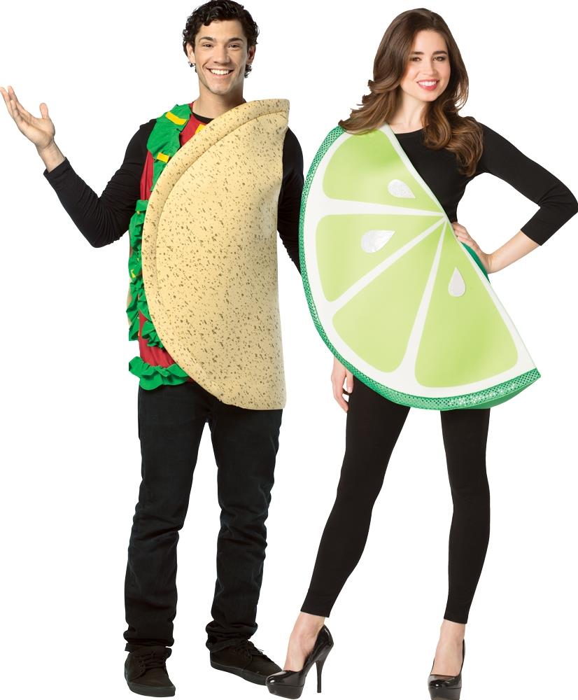 Taco and Lime Adult Couples Costume