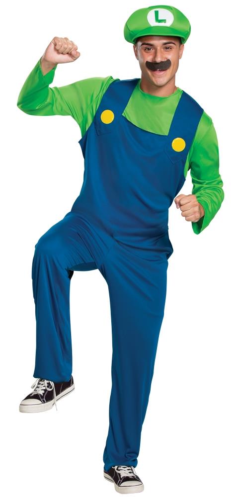 Super Mario Bros. Luigi Classic Adult Costume